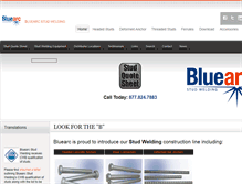 Tablet Screenshot of bluearcstudwelding.com
